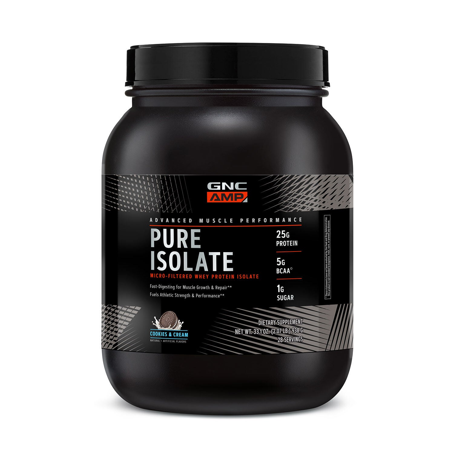 Pure Isolate Whey Protein Cookies & Cream (28 Servings) Cookies and Cream GNC Pure Isolate Whey Protein Cookies & Cream (28 Servings) Cookies and Cream GNC